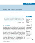 Power spectrum and filtering